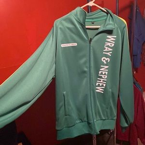 Wray & Nephew OverProof Rum Jacket. Size Mens XL. Green and Yellow